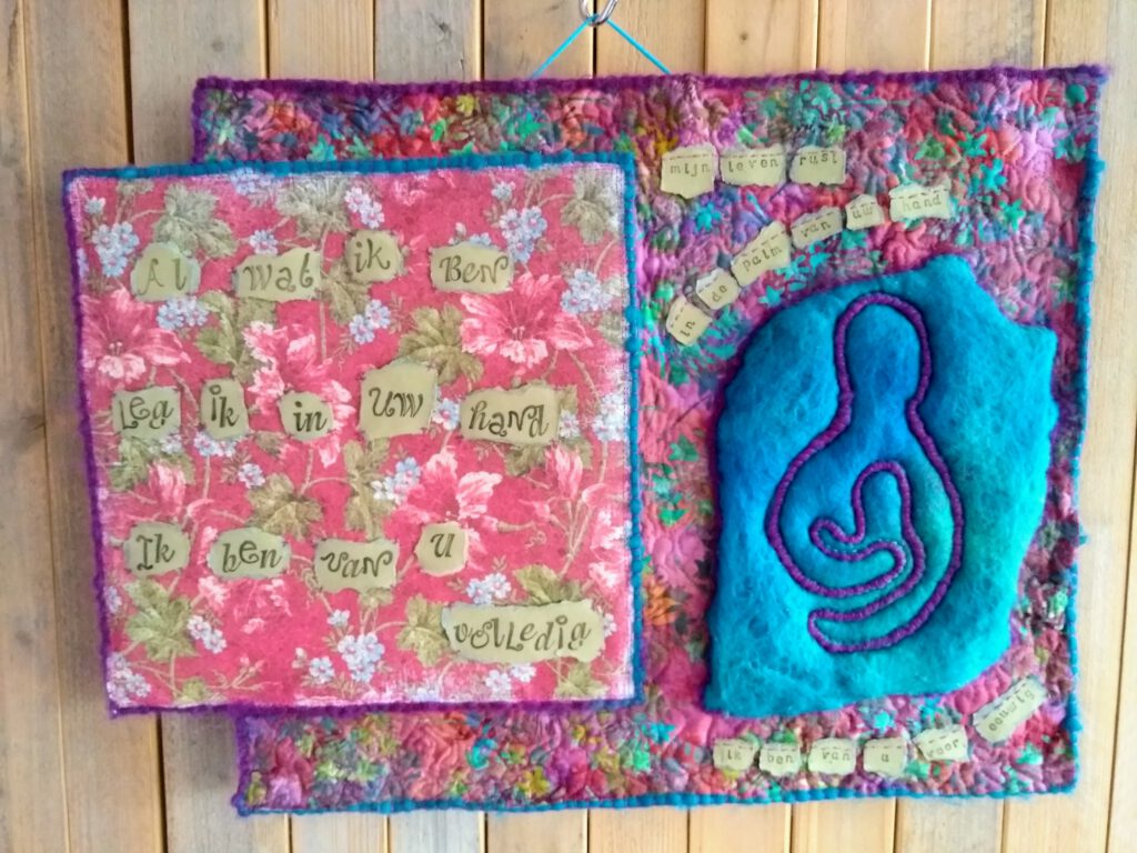 Artquilt Al wat ik ben